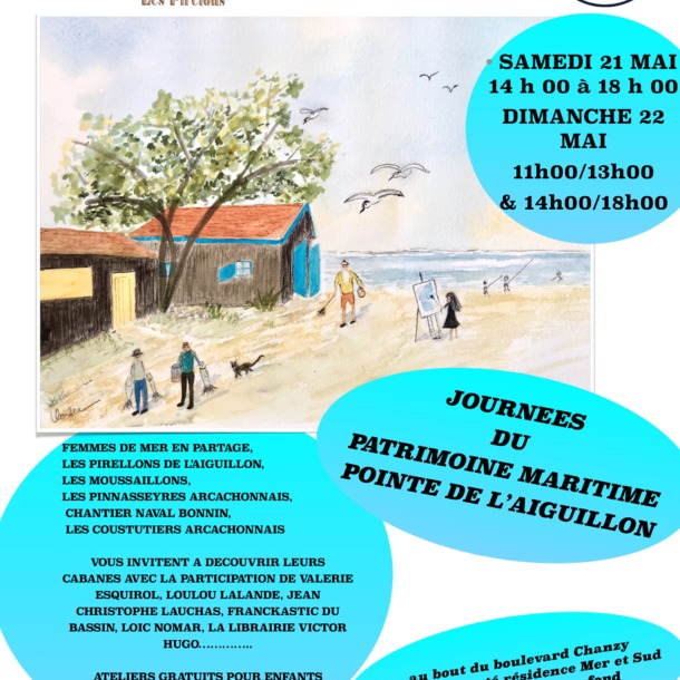 Les journées du Patrimoine Maritime à la Pointe de l'Aiguillon 2022